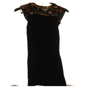 Short 14-16 girls dress black and paint splattered
